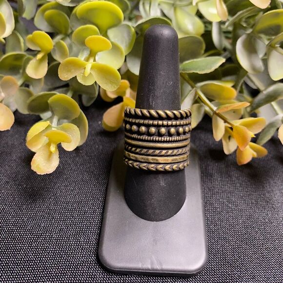 Stacked Odds Brass Ring (111) - Picture 3 of 3